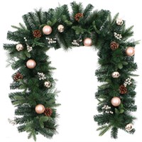 Premier 1.8m (6ft) Gold Bauble & Pine Cone Artificial Christmas Garland (SST2106G-180)