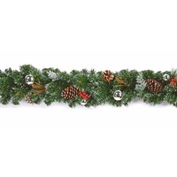 Premier 1.8m (6ft) Silver Dressed Artificial Christmas Garland (DF187167)