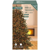 Premier 1000 Vintage Gold Multi Action LED Treebrights Christmas String Lights (LV162179VG)