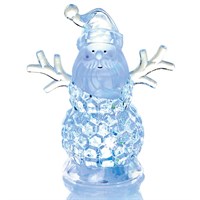 Premier 12cm Battery Operated Christmas Lit Acrylic Santa (LB213186)