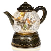 Premier 18cm Teapot Light Up Water Spinner Christmas Lantern (LB201076)