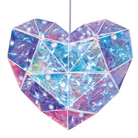 Premier 19cm Battery Operated Light Up Christmas Dream Heart Decoration (LB231158)