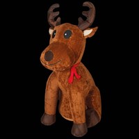 Premier 2.4m Plush Inflatable Christmas Reindeer Decoration with LEDs (LV243891)