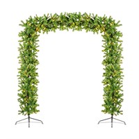 Premier 2.4m (8ft) Pre-Lit Outdoor Artificial Christmas Tree Arch (TR800ETAL)