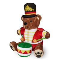 Premier 2.7m Christmas Plush Teddy Drummer Inflatable Decoration (LV243892)