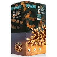 Premier 200 Vintage Gold Multi Action LED Battery Christmas String Lights (LB112384VG)