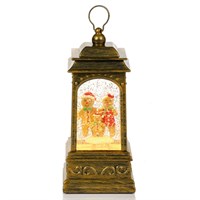 Premier 21cm Gingerbread Light Up Water Spinner Christmas Lantern (LB243669)