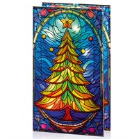 Premier 21cm Stained Glass Christmas Tree Light Up Decoration (LB251362)