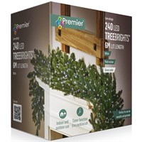 Premier 240 LED Multi Action TreeBrights White Christmas String Lights (LV236191W)