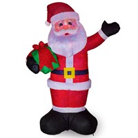 Premier 3.6m Christmas Plush Santa with Present Inflatable Decoration (LV243893)