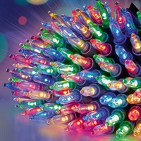 Premier 300 Retro Multi Colour Fairy Cap Christmas String Lights with LEDs (LV254194M)