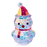 Premier 31cm Dream Snowman Light Up Christmas Decoration with 100 White LEDs (LB243419)