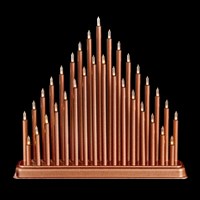 Premier 34cm 33 LED Rosegold Christmas Candlebridge (LV203021)