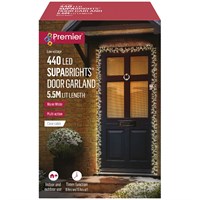 Premier 440 Supabright Warm White LED Christmas String Light Door Garland (LV243723WW)