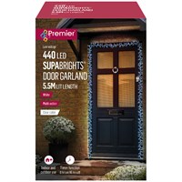 Premier 440 Supabright White LED Christmas String Light Door Garland (LV243723W)