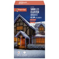 Premier 5000 Multi Colour Multi Action LED Cluster Christmas String Lights (LV232605M)