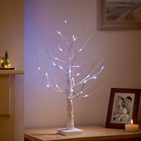 Premier 60cm Birch Christmas Twig Tree with 24 White LEDs (LB261130W)