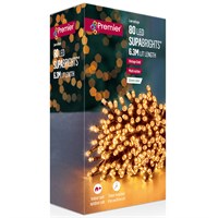 Premier 80 LED Multi Action SupaBrights Vintage Gold Christmas String Lights (LV178500VG)