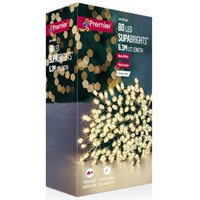 Premier 80 LED Multi Action SupaBrights Warm White Christmas String Lights (LV178500WW)
