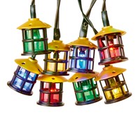 Premier 80 Retro Christmas String Light Set with Lantern Caps & Modern LEDs (LV251759)