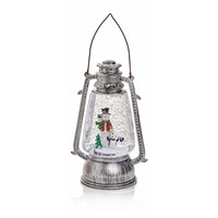 Premier Hurricane Christmas Lantern Water Spinner - 24cm - Snowman (LB191296)
