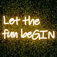 Premier Let The Fun Begin LED Neon Sign in Warm White (LT250737)