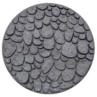 Primeur Garden Rubber Stepping Stone River Rock Grey  (P00014561)