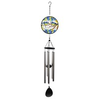 Primus Blue Tit Large Glass Suncatcher Garden Decor Windchime (PT1062)