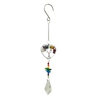 Primus Heart Mini Rainbow Gemstone Garden Decor Hanger (PT3113)