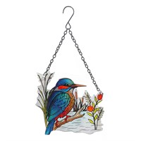 Primus Kingfisher Cut Glass Hanging Garden Decor Suncatcher (PT2324)