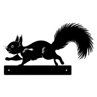 Primus Metal Squirrel Peeking Wildlife Garden Decor Silhouette (PF1044)