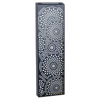 Primus Moroccan Metal Narrow Solar Garden Decor Wall Panel (PA1012BK)
