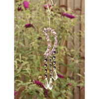 Primus Purple Gemstone Moon Garden Decor Hanger (PT3302)