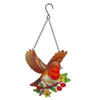 Primus Robin Cut Glass Hanging Garden Decor Suncatcher (PT2321)
