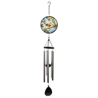 Primus Robin Large Glass Suncatcher Garden Decor Windchime (PT1063)