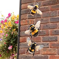 Primus Set Of 3 Metal Bee Garden Decor Wall Art (PA1721)