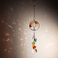 Primus Tree Of Life Mini Rainbow Gemstone Garden Decor Hanger (PT3112)