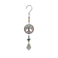 Primus Tree Of Life Stainless Steel Gemstone Garden Decor Hanger (PT3203)