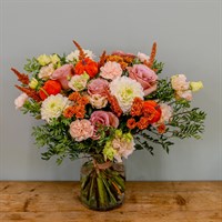 Pumpkin Spice Latte Autumn Floral Hand Tied Bouquet