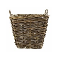 Rattan Grey Log Basket - Small Square (900665)