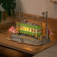 Rolife Sakura Tram 3D Wooden Puzzle by Robotime (TGS02)