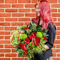 Rockin' Robin Festive Hand Tied Bouquet