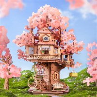 Rolife Sakura Tree House 3D Wooden Puzzle by Robotime (TGS04)