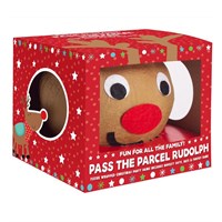RSW Novelty Christmas Pass The Parcel Family Game - Rudolph (XM7051)