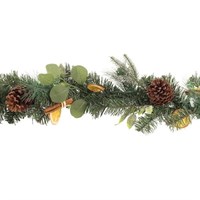 Sage 180cm Orange Slice Pine Artificial Christmas Garland (Z73273)