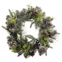 Sage 45cm Highland Pine Artificial Christmas Wreath (Z73270)