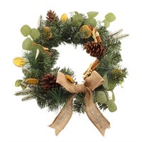 Sage 45cm Orange Slice Pine Artificial Christmas Wreath (Z73272)