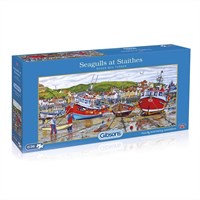 Seagulls Over Staithes 636 Piece Jigsaw Puzzle Gibsons Games (G3547)