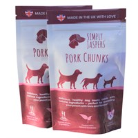 Simply Jaspers Pork Chunks Dog Treats 75g (PCT-75G)