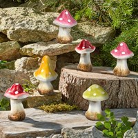Smart Garden 10cm Deco Large Garden Ornament Shrooms 6 Pack (5031067)